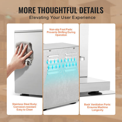 Milkshake Maker Machine, 120W Commercial Milk Tea Shaker Machine, Double Head Milk Shake Mixer Machine, 0-180s Adjustable Milkshake Blender, with 1 L PC Cup, for Milk Tea Store