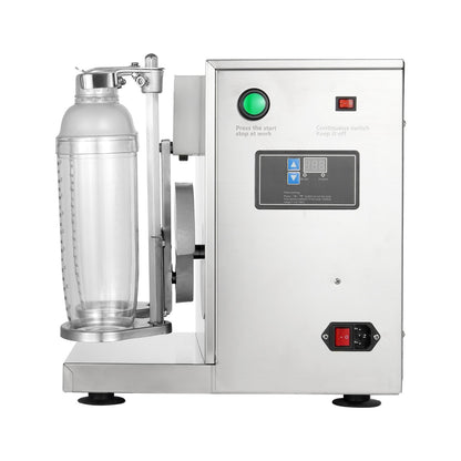 Milkshake Maker Machine, 120W Commercial Milk Tea Shaker Machine, Double Head Milk Shake Mixer Machine, 0-180s Adjustable Milkshake Blender, with 1 L PC Cup, for Milk Tea Store
