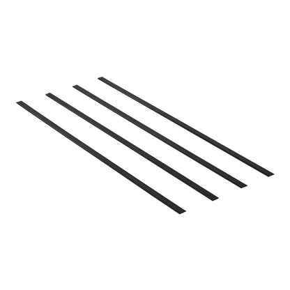 Bottom Locking Privacy Slats, Double-Wall Vertical Bottom-Locking Slats for Chain-Link Fence, High-Density HDPE Chain Link Slats Ideally Fit 6' High Fence for Garden, Farm, Sports Field(Black)