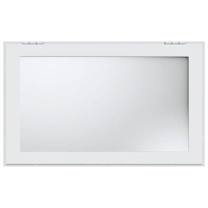 Verkaufsfenster für Imbisswagen, 91 x 61 cm großes Servicefenster aus Aluminiumlegierung, bis zu 85 Grad zu öffnendes Fenster mit 2 Schiebefenstern, Markisentür und Schlepphaken, für Imbisswagenanhänger