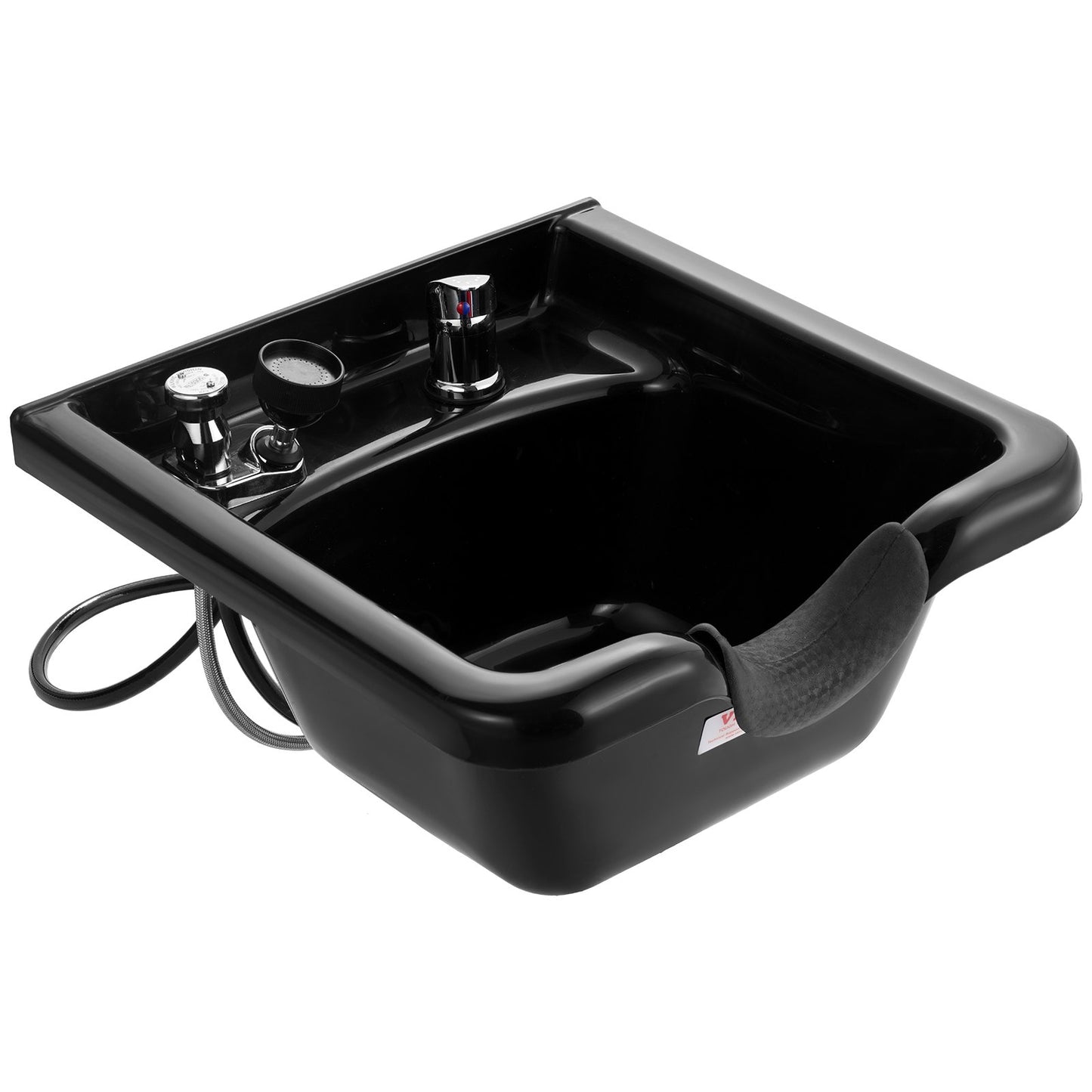 Shampoo Bowl Black ABS Plastic Salon and Spa Hair Sink Beauty