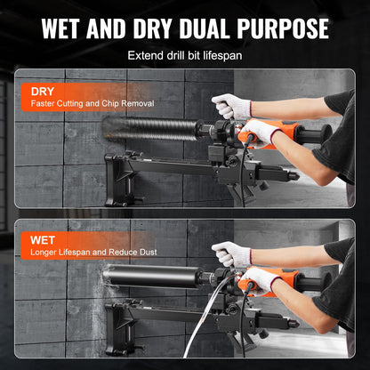 Kernbohrmaschine 2,03–18 cm Durchmesser, 2600 W, Hand- und Standkernbohrgerät