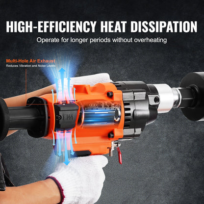 Kernbohrmaschine 2,03–18 cm Durchmesser, 2600 W, Hand- und Standkernbohrgerät