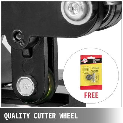 Tile Cutter 31.5-Inch Manual Tile Cutter 1.4-Inch Tile Cutting Machine Ceramic Porcelain Tile Cutter with Laser Guide All-Steel Frame and Bonus Spare Cutter Wheels Tile Cutter Hand Tool