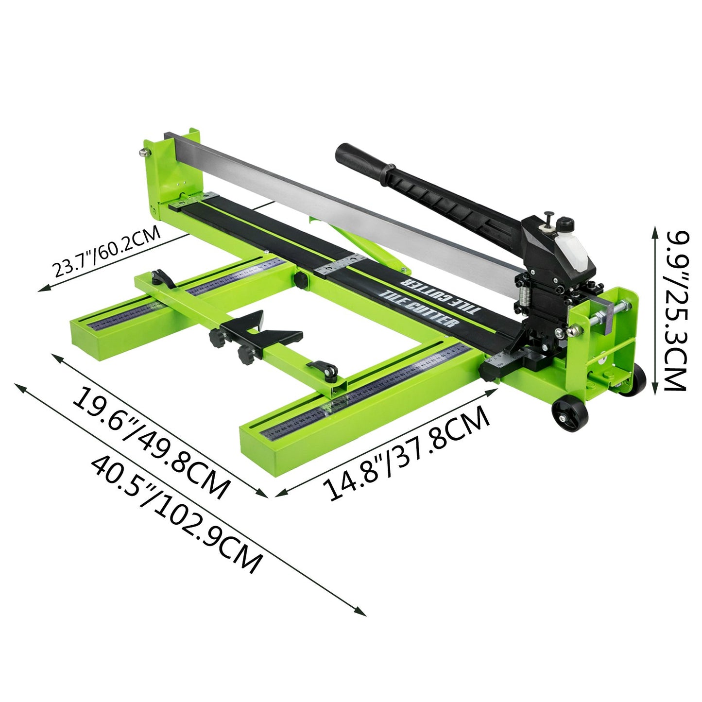 39-Inch Tile Cutter Manual Tile Score Cutter, with Tungsten Carbide Scoring Wheel Professional Vinyl Plank Cutter, Adjustable Laser Guide for Precision Cutting Porcelain Ceramic Floor Tiles