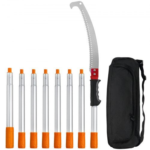 Manuelle Stangensäge, 1,4-3 m ausziehbare Astschere, scharfe Stahlklinge zum Schneiden hoher Äste, manueller Astschere mit leichtem Griff aus Aluminiumlegierung, zum Schneiden von Palmen und Sträuchern