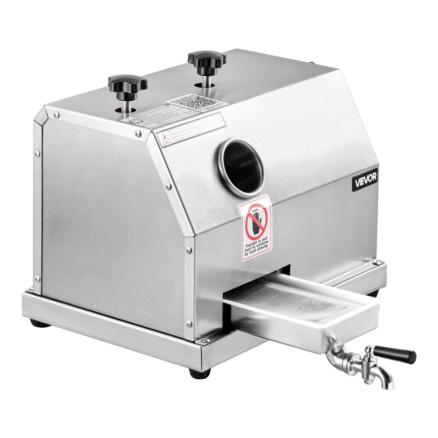 Gewerbliche Zuckerrohrpresse, 50 kg/h Ausstoß, 3 Walzen, 62 mm Einlass