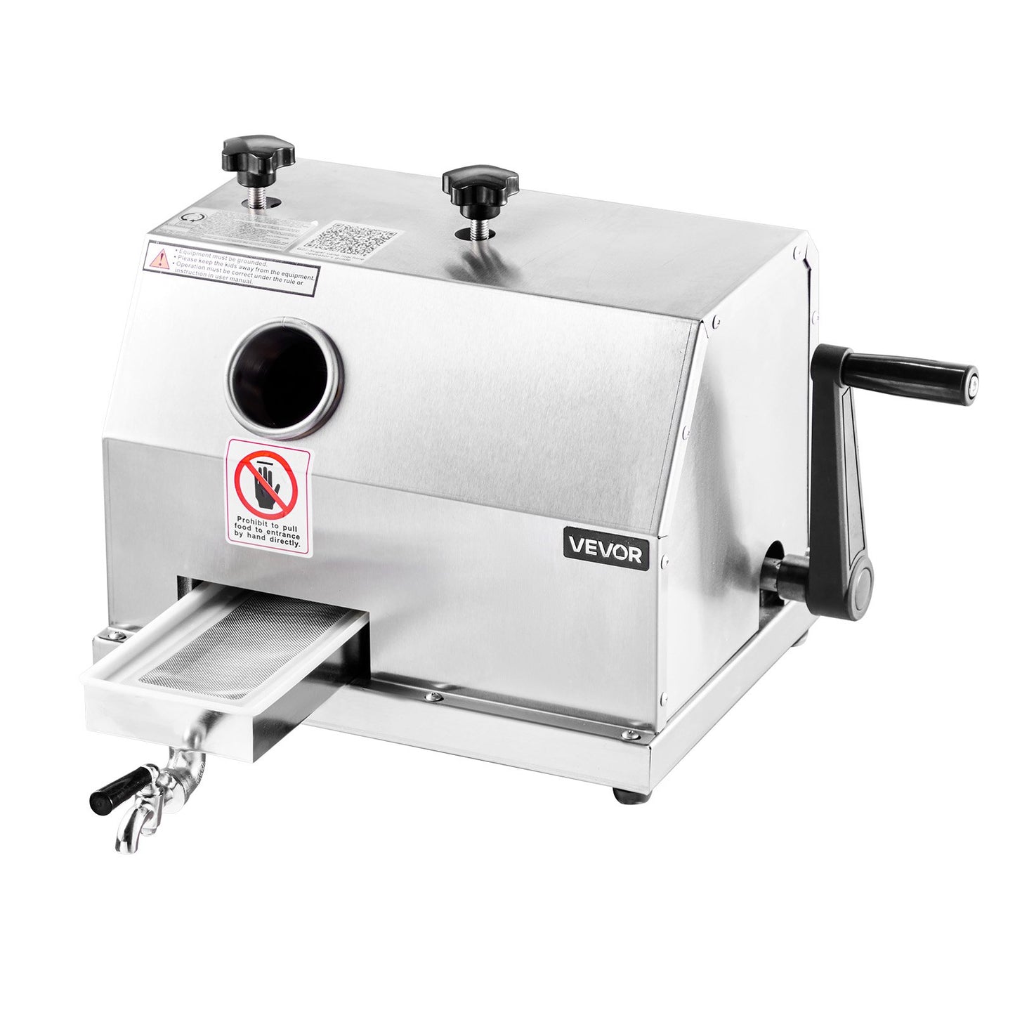 Gewerbliche Zuckerrohrpresse, 50 kg/h Ausstoß, 3 Walzen, 62 mm Einlass