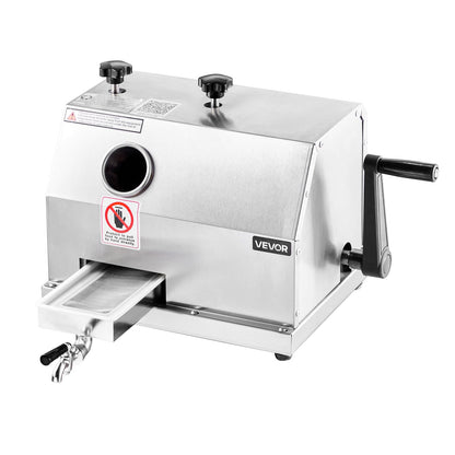 Gewerbliche Zuckerrohrpresse, 50 kg/h Ausstoß, 3 Walzen, 62 mm Einlass