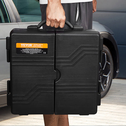 207-teiliger Mechaniker-Werkzeugsatz, 1/4", 3/8" und 1/2" Antriebssteckschlüssel, SAE- und metrischer Werkzeugsatz mit Bits, Schraubenschlüsseln, Ratschengriff, Zubehör und Kunststoff-Aufbewahrungskoffer für die Kfz-Reparatur