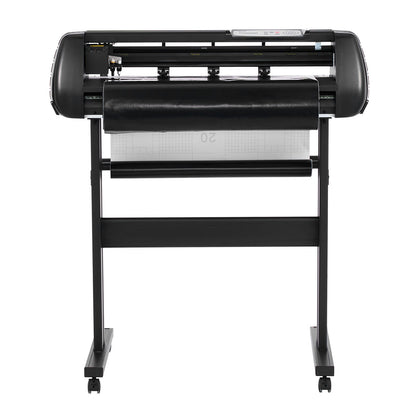 Vinylschneidemaschine, max. 720 mm Zufuhrbreite, Doppelklingen, einstellbare Kraft und Geschwindigkeit, LED-Display, Vinylplotter mit Signmaster-Software für Windows und macOS