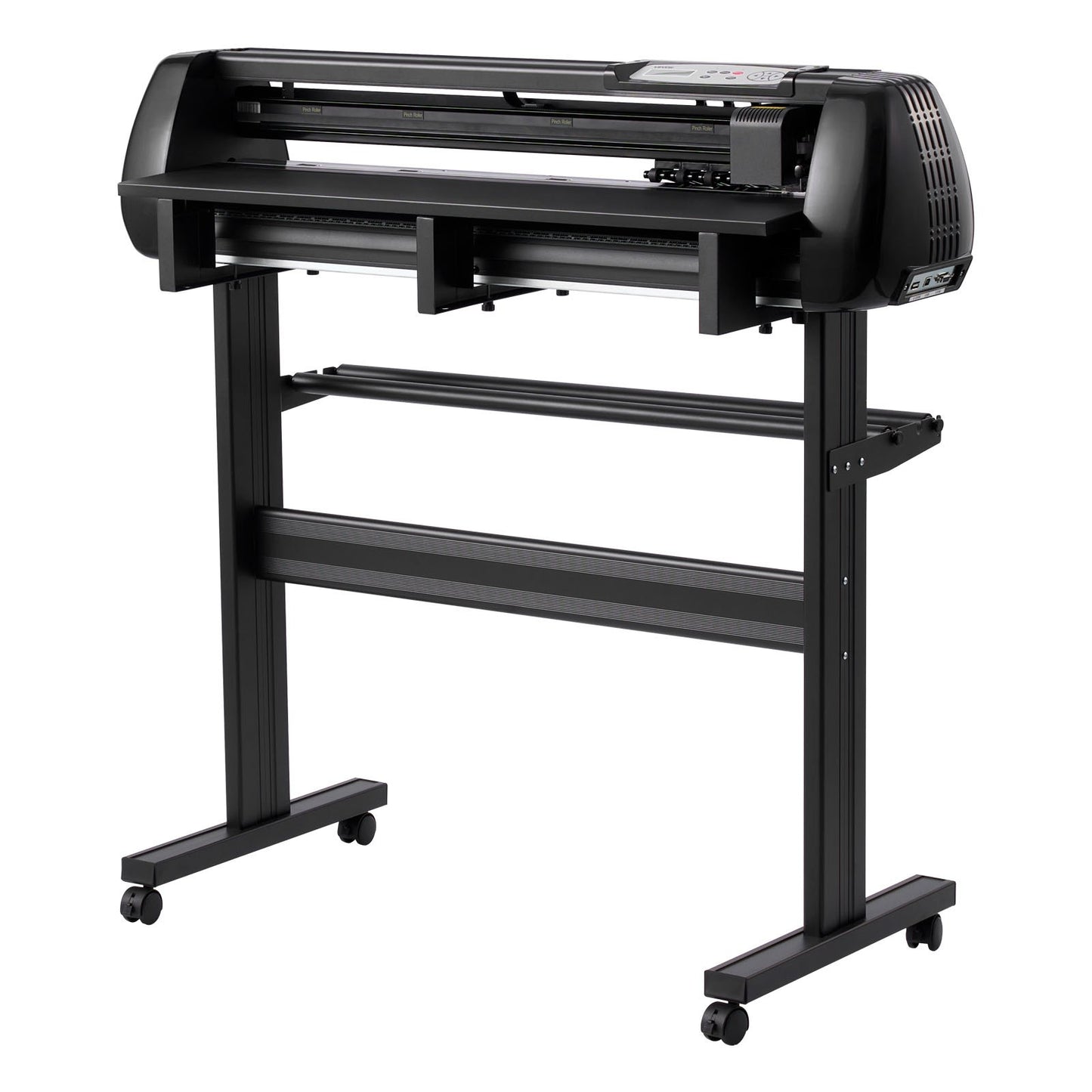 Vinyl Cutter Machine, 870 mm Max Feed Width, Dual Blades, Adjustable Force and Speed, LED Display, Vinyl Plotter Cutter Printer with Signmaster Software for Compatible with Windows and macOS