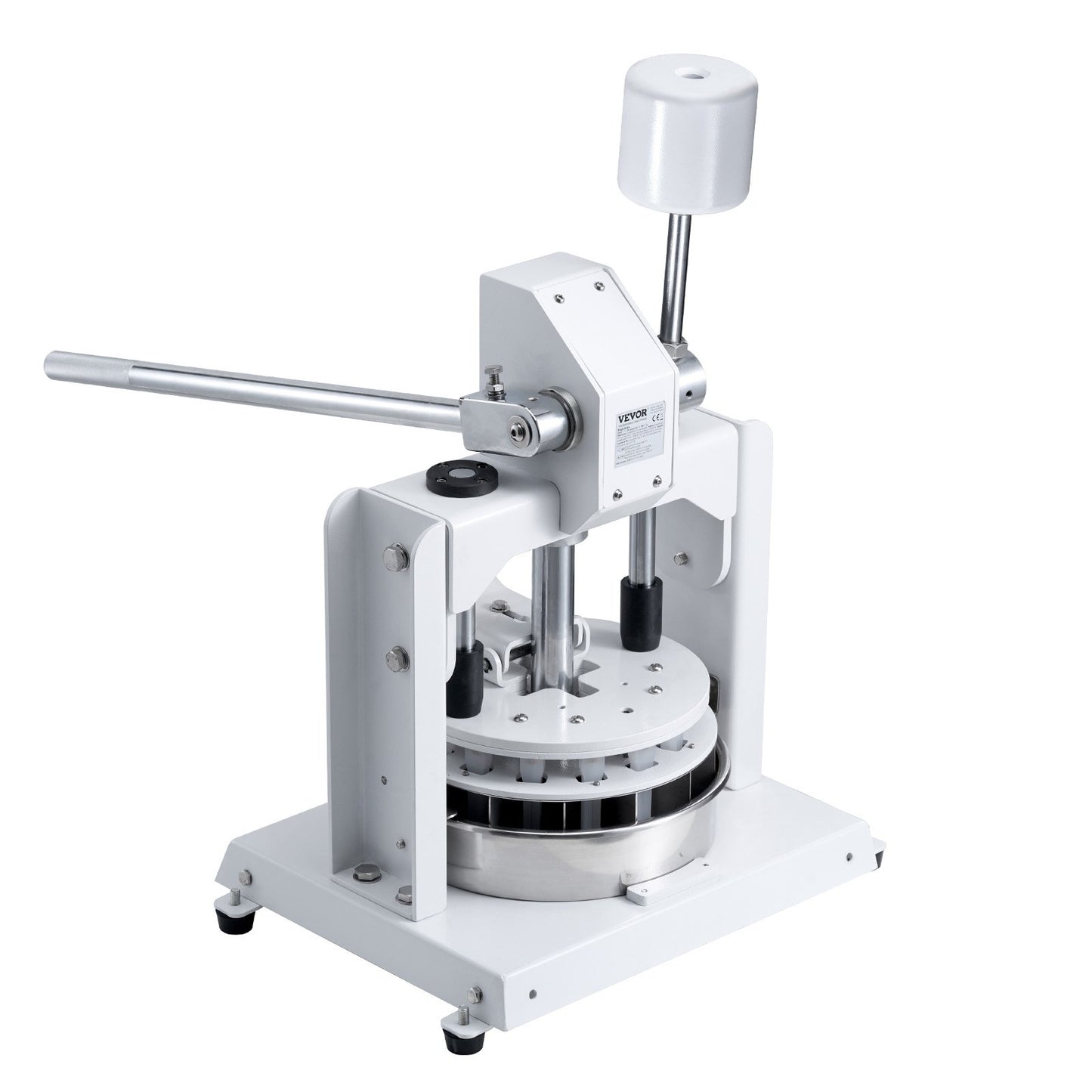 Teigteiler und -rundmacher, 18-teilige manuelle Teigteilermaschine für gleichmäßige Teigportionen (60-280 g), Handpresse mit Teigschneider, inklusive Tablett und Klinge aus Edelstahl 304, ideal für Bäckereien, Restaurants und den gewerblichen Einsatz.