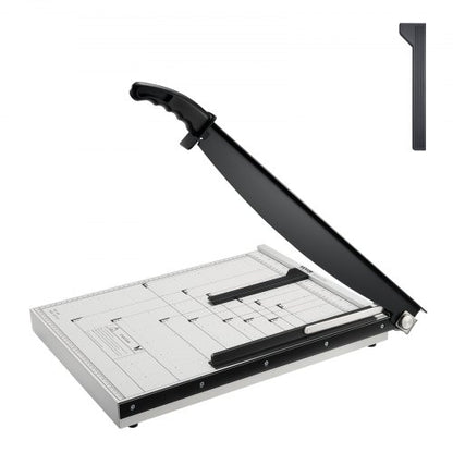 Paper Cutter, Guillotine Trimmer, 457.2 mm Cut Length, 20 Sheets Capacity, Heavy Duty Guillotine Paper Cutter with Guard Rail/Blade Lock for Cardstock/Cardboard, Paper Trimmer for Home Office School