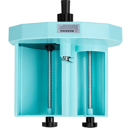 Manual Vegetable Fruit Slicer, 0-0.5"/0-12mm Thickness Adjustable Commercial Slicer Machine, Double Feed Ports, Stainless Steel Blade Food Cutter Slicing Machine for Cucumber, Lemon, Tomato