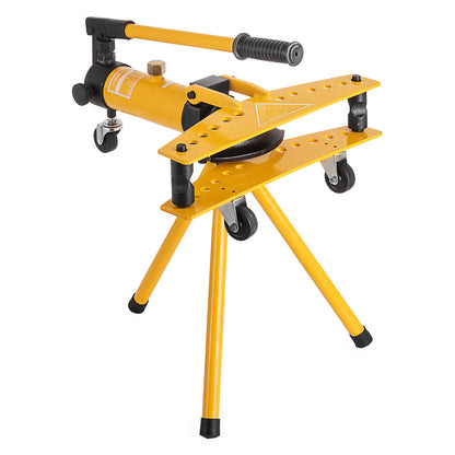 Manuelle hydraulische Rohrbiegemaschine, 10 Tonnen, Durchmesser 6,4–25,4 mm, 6 Biegebacken für Heizungs- und Rohrleitungsbau