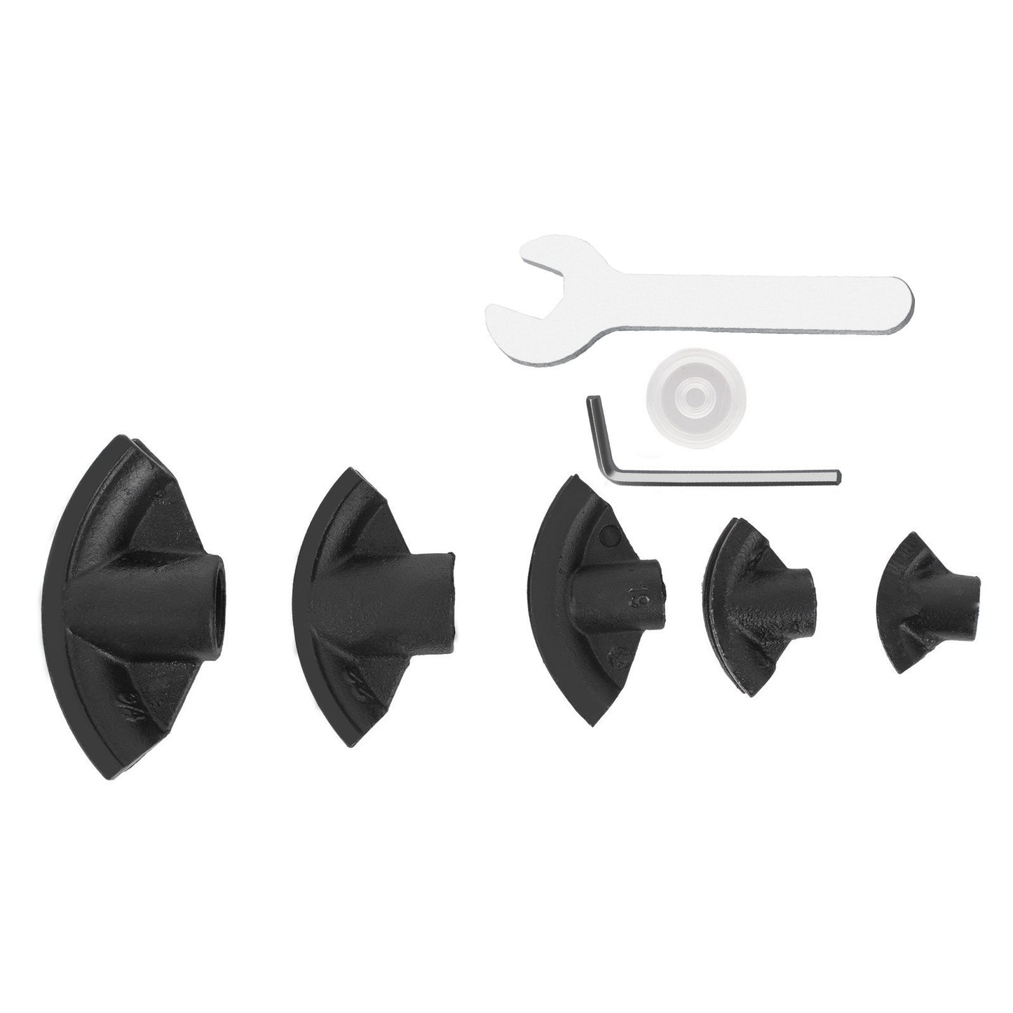 Manuelle hydraulische Rohrbiegemaschine, 10 Tonnen, Durchmesser 6,4–25,4 mm, 6 Biegebacken für Heizungs- und Rohrleitungsbau