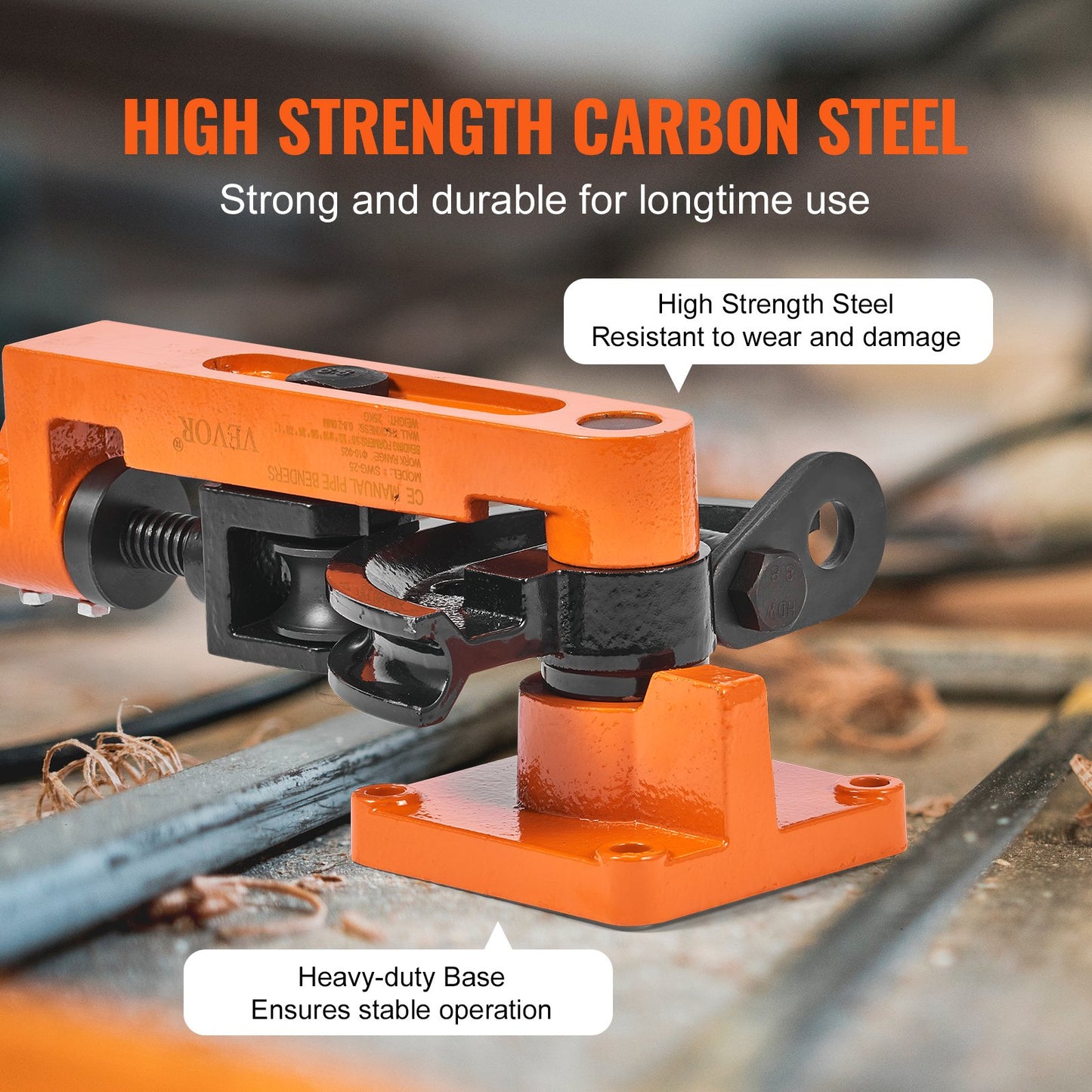 Rohrbiegegerät, manuell, 9,5 mm bis 25,4 mm Außendurchmesser, mit 7 Biegebacken, 180°-Biegewerkzeug für Kupfer- und Aluminiumrohre, geeignet für Klimaanlagen, Kühlschränke und Autoreparaturen