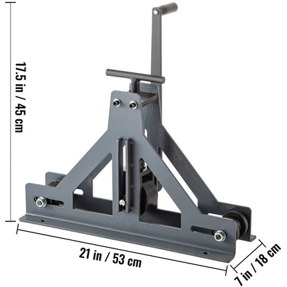Rohrbiegemaschine 3,8 cm Rohrbiegemaschine, manuell, Vierkant- und Rechteckrohrbieger, 14 Gauge Rohrbiegemaschine, Flachstangenbieger für Baustahl, Kupfer und Aluminium