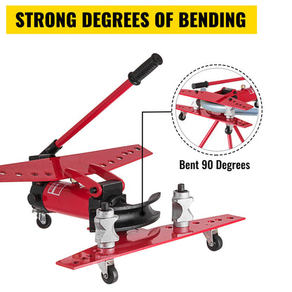 Manuelle Rohrbiegemaschine, Klempnerwerkzeug 16T, Rohrbiegemaschine 1/2-2 Zoll, Rohrbiegemaschine Ø22 mm-Ø60 mm, Rohrbiegemaschine für Heizungs- und Rohrleitungsbau