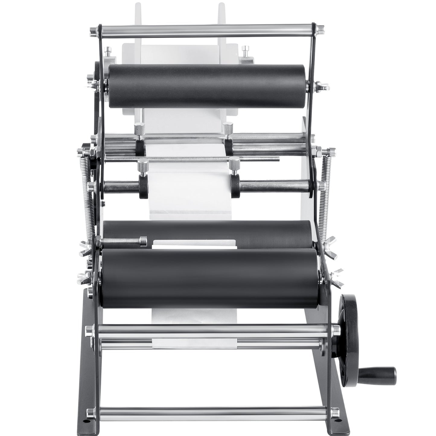 Manuelle Rundflaschen-Etikettiermaschine, 15-20 Stück/min, Flaschenetikettierer für Rundflaschen, verstellbarer manueller Rundflaschen-Etikettierer, geeignet für Flaschendurchmesser 1,98-11,99 cm (mit Andruckstange)