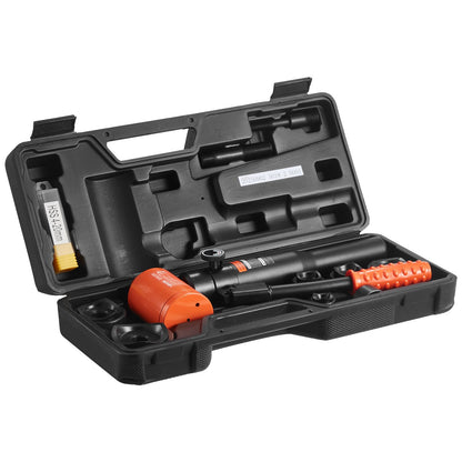 Knockout Punch Set, 98.07 kN Hydraulic Knockout Set, 12.7 to 50.8mm KO Tool Kit Hole Making Tool, KO Tools Kit W/6 Dies for Metal Electrical Cabinets, Electrical Control Cabinets, Switch Cabinet