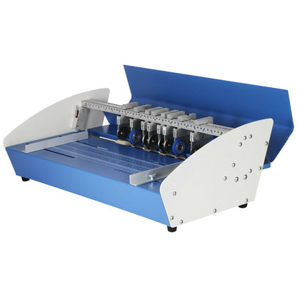20.5" 520mm Electric Creasing Machine 3 in 1 Paper Creaser Perforating Scoring Hevay Duty Metal Electric Creaser for Paper Card Book Scoring