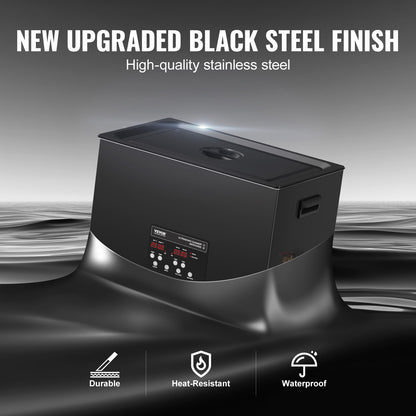 30-Liter-Ultraschallreiniger, 600-W-Digital-Ultraschallreinigungsgerät mit verbesserter Entgasung und Schonmodus, 40-kHz-Industrie-Ultraschallreiniger mit Timer und Heizung für Werkzeuge zur Schmuckreinigung