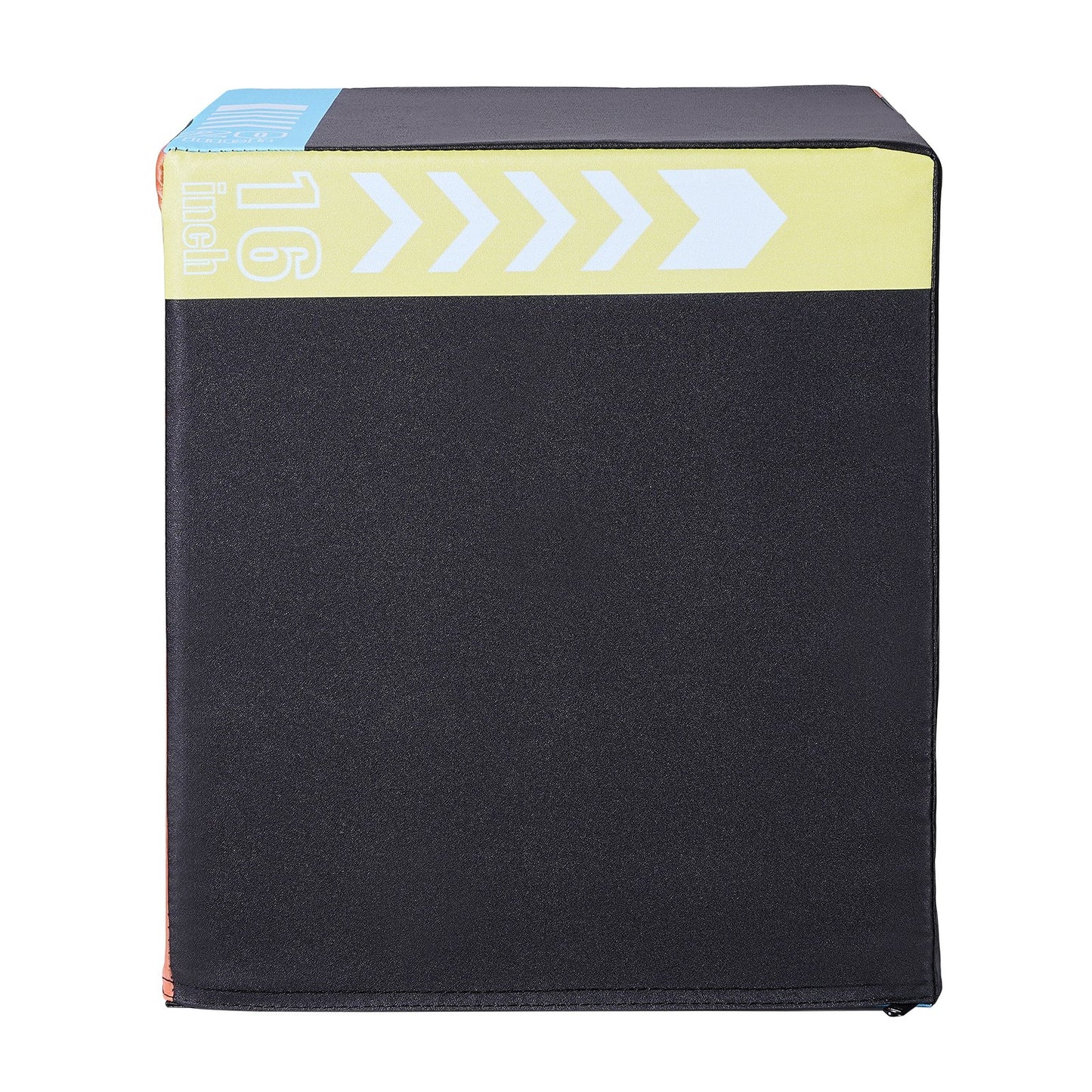 3 in 1 Plyometric Jump Box, 20/18/16 Inch Cotton Plyo Box, Platform & Jumping Agility Box, Anti-Slip Fitness Exercise Step Up Box for Home Gym Training, Conditioning Strength Training, Black