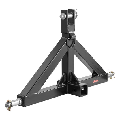 Dreipunktaufhängung mit 2-Zoll-Aufnahme, Dreipunkt-Schnellkupplung, 3.000 lbs Tragfähigkeit, Hochleistungs-Traktor-Zugvorrichtung, kompatibel mit Kubota, Mahindra, John Deere, Massey Ferguson