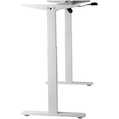 Standing Desk Frame, Adjustable 70-117 cm Height & 95-158 cm Length Electric Stand Up Computer Desk Legs, Ergonomic DIY Workstation Base for Home and Office (White Frame Only)