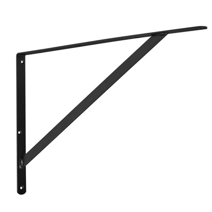 Shelf Bracket, 12 x 8 in 10 Pcs, Heavy Duty Floating Shelf Brackets, Brackets for Shelves, 3mm Thick Matte Black Triangle Shelf Bracket,Steel Shelving Brackets with 160 lbs Load Capacity