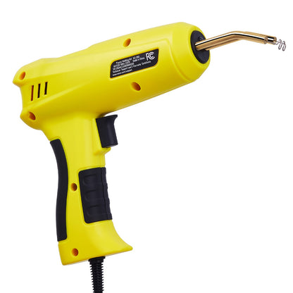 Plastic Welding Kit, 220W Plastic Welder Gun with 1200PCS Hot Staples & 76PCS Welding Rods, Professional Hot Staple Welding Gun with LED Light, Carrying Case for Kayak, Toys, Car Bumper Repair