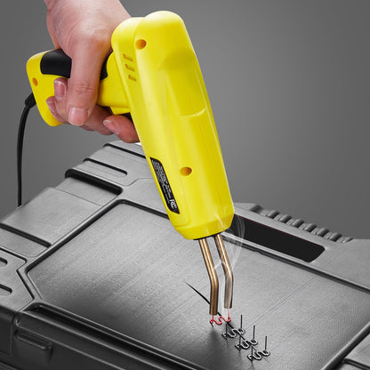 Kunststoffschweißset, 220-W-Kunststoffschweißgerät mit 800 Heißklammern und 56 Schweißstäben, professionelles Heißklammer-Schweißgerät mit LED-Licht, Tragetasche für Kajaks, Spielzeug und Autostoßstangenreparaturen