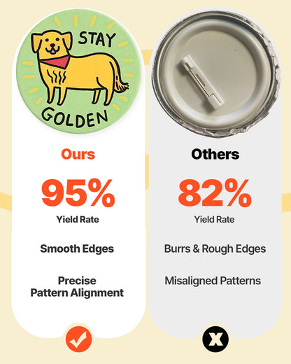 Buttonmaschine, 32 mm / 58 mm 2-in-1, Kunststoff-Pin-Maschine mit 200 Button-Rohlingen, Kreisschneider und Zauberbuch, verstärkter ergonomischer Griff, für selbstgemachte Anstecknadeln und personalisierte Pins, Grün