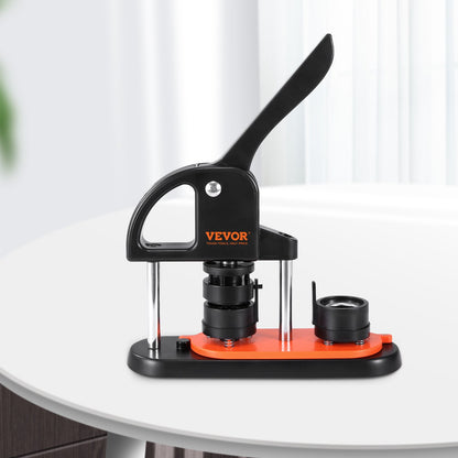 Buttonmaschine, 32-mm-Pin-Maschine, Installationsfreies Stanzpressen-Set für Anstecknadeln, Bastelset für Kinder zum Basteln von Buttons mit 500 Buttonteilen, Kreisschneider, Zauberbuch