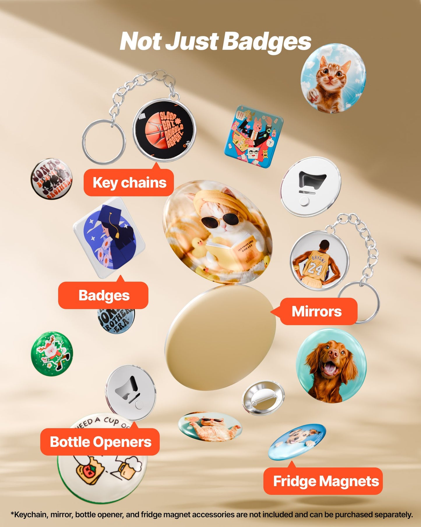 Buttonmaschine, 50 x 50 mm quadratisch, Kunststoff-Pin-Maschine mit Frontgehäusen aus Weißblech, Kunststoff-Rückabdeckungen, Magnetverschlüssen und transparenten Folien, ergonomischem Griff, für selbstgemachte Buttons, blau