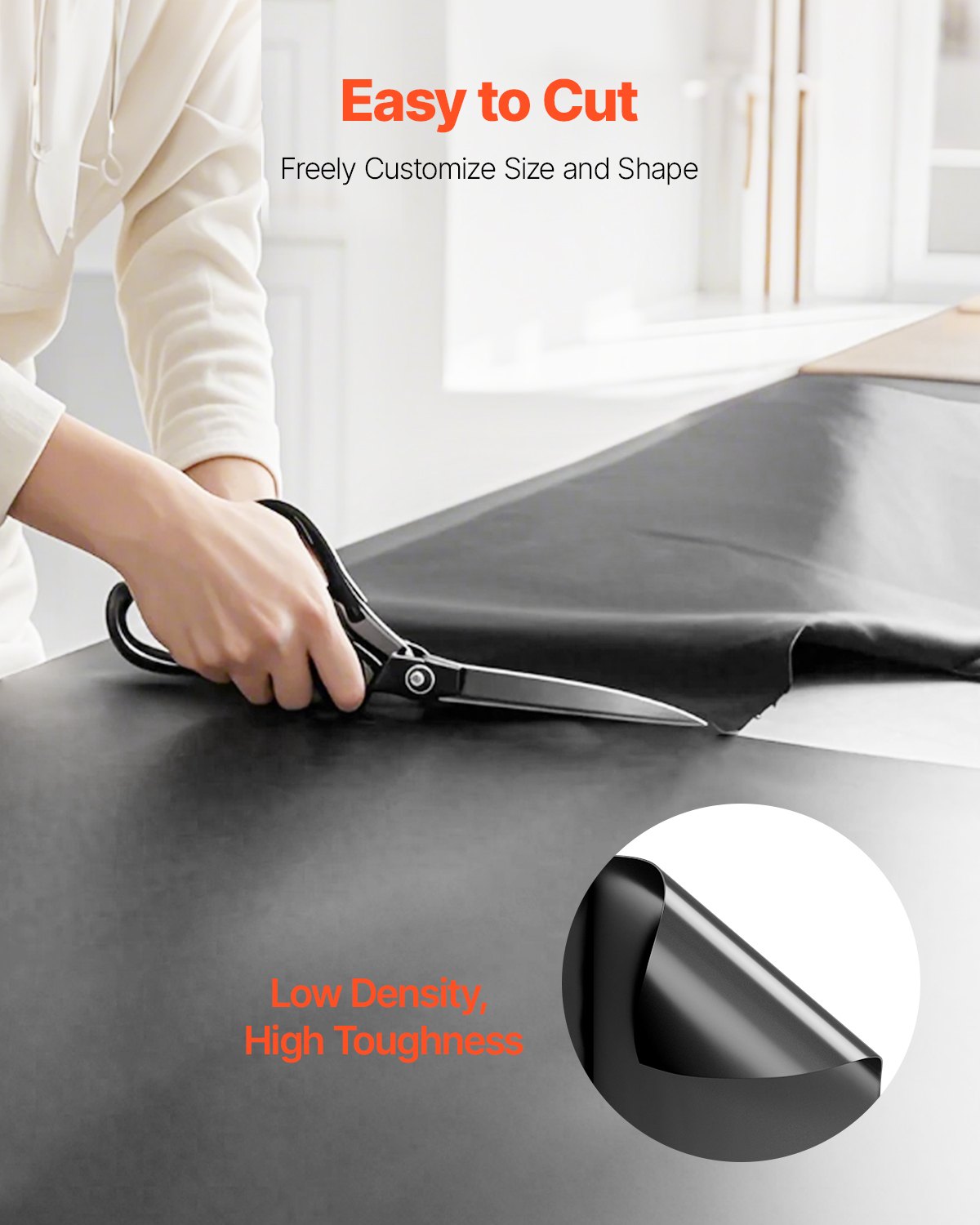 10 Mil starke, hochbelastbare Kunststofffolie, 10' x 100', dicke Kunststofffolienrolle, Abdeckplane/Malerplane, Polyethylen-Abdeckung für Kriechkeller, Dampfsperre, Mehrzweck, Schwarz