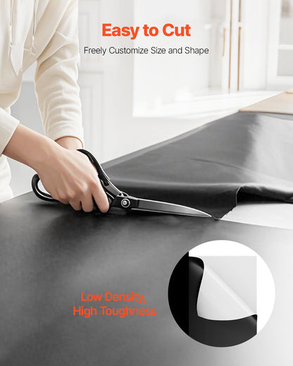 10' x 100' (ca. 3 x 30 m) große, hochbelastbare Kunststofffolie, 6 Mil (ca. 0,15 mm) dicke Kunststofffolie, Abdeckplane für Maler, geeignet für Kriechkeller, Dampfsperre, schwarz-weiß, vielseitig einsetzbar