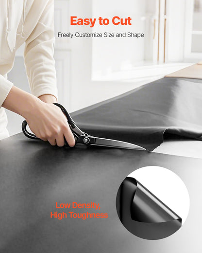 10 Mil starke, hochbelastbare Kunststofffolie, 20' x 100', dicke Kunststofffolienrolle, Abdeckplane/Malerplane, Polyethylen-Abdeckung für Kriechkeller, Dampfsperre, Mehrzweck, Schwarz