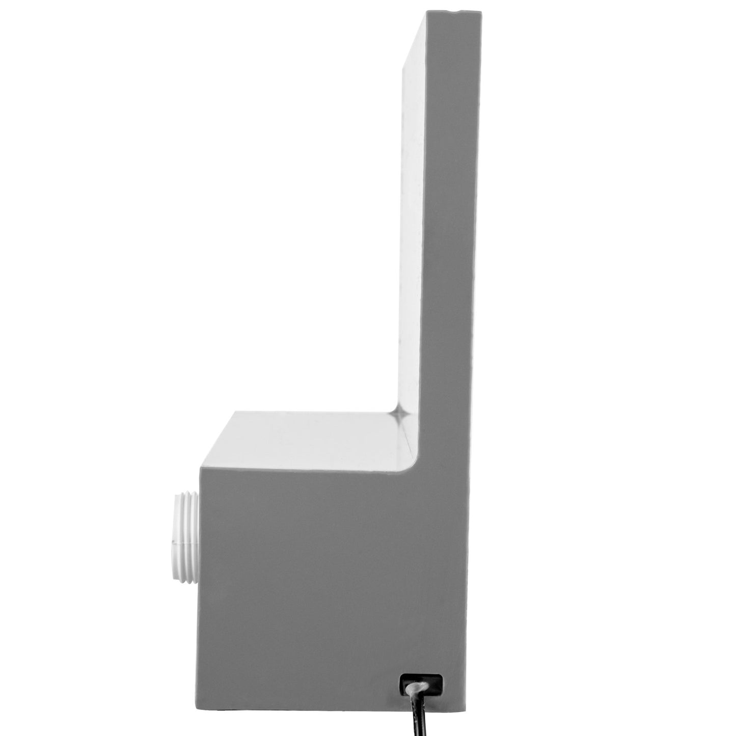 Pool Fountain Spillway 11.8x3.2x8.1 Inches, Fountain Spilway Blue Strip LED Light, Pool Waterfall Fountain Solid Acrylic, Pool Waterfall for Garden Pond, Swimming Pool, Squares