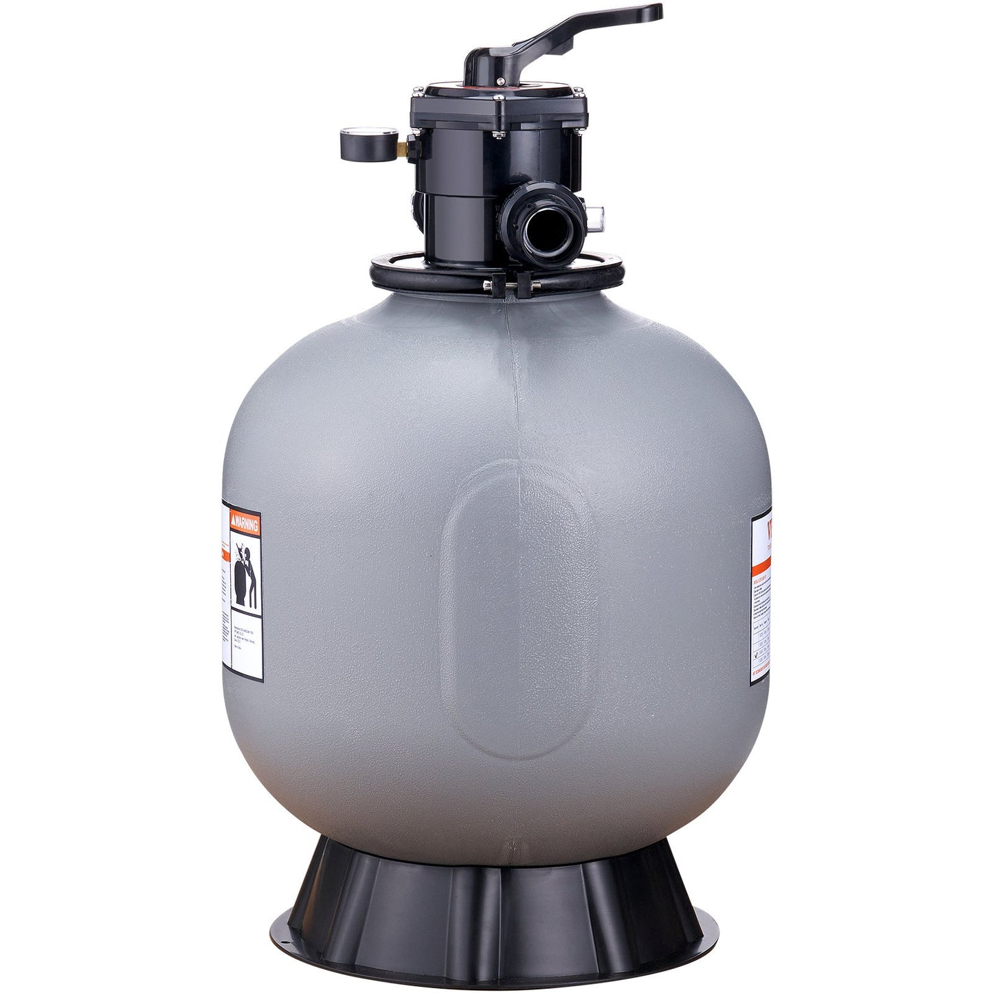 Sand Filter, 22-inch, Up to 55 GPM Flow Rate, Above Inground Swimming Pool Sand Filter System with 7-Way Multi-Port Valve, Filter, Backwash, Rinse, Recirculate, Waste, Winter, Closed Functions