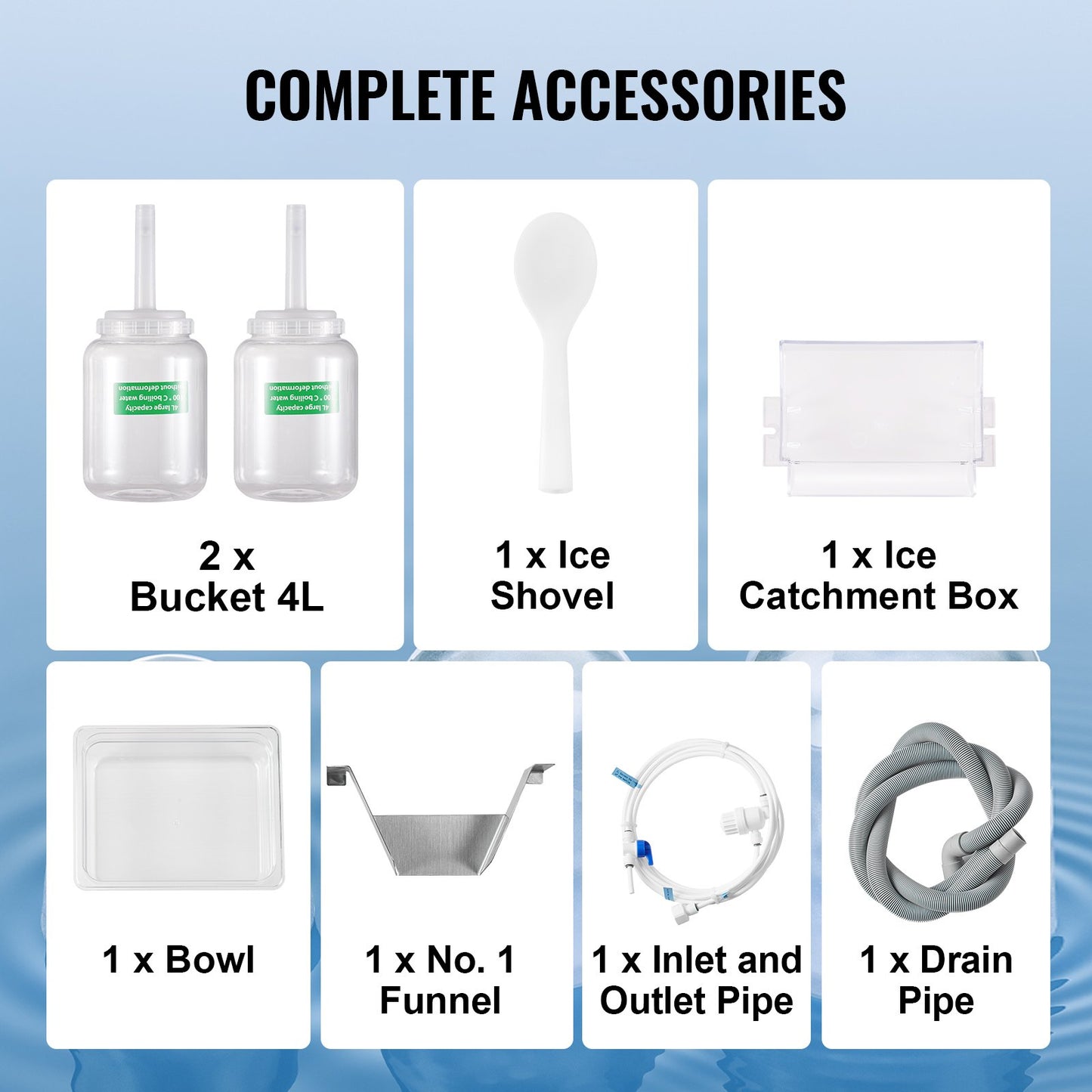 Gewerbliche Schneeflocken-Eismaschine, 240 kg/24 h, Eismaschine mit Edelstahl-Eisraspel, elektrische Schneekegelmaschine, Flüssigkeitskühlsystem für schnelle Wärmeableitung, Eiscreme