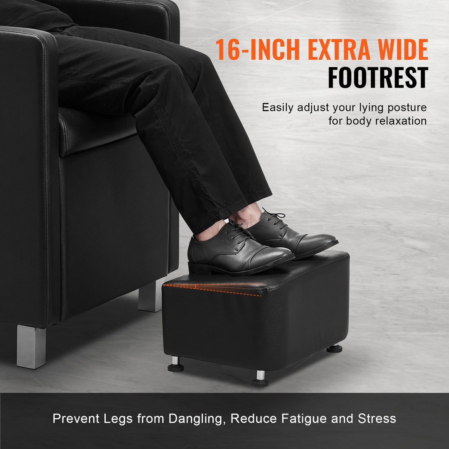 Shampoo-Waschstuhl, 300 kg Tragkraft, Salon- und Spa-Haarwaschstation, Shampoo-Becken und Stuhl für Friseure, Beauty-Spa-Massage-Friseurausstattung mit Keramikbecken und breiter Fußstütze