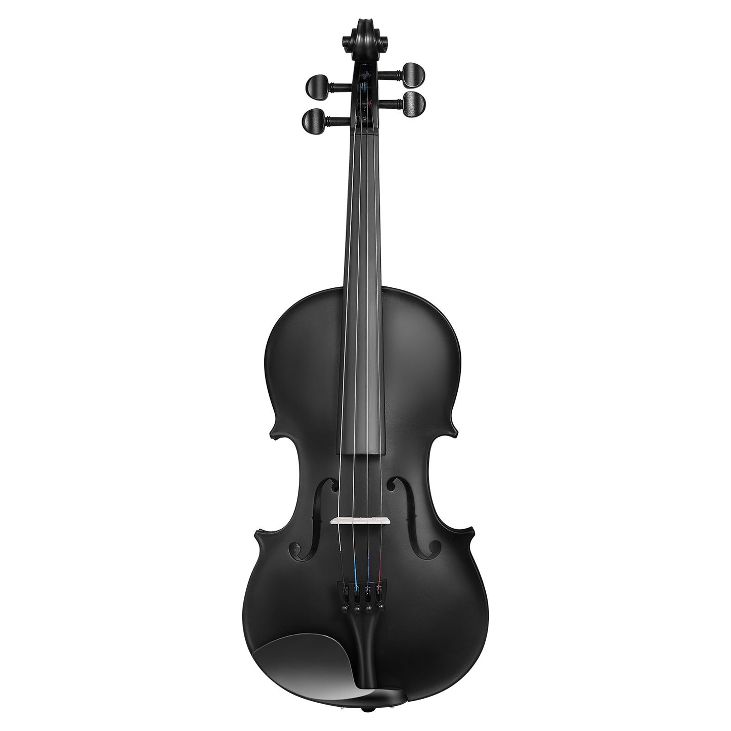 Violine 355 mm Größe 4/4 Geigenset aus Massivholz für Anfänger mit Koffer und Kolophonium schwarz