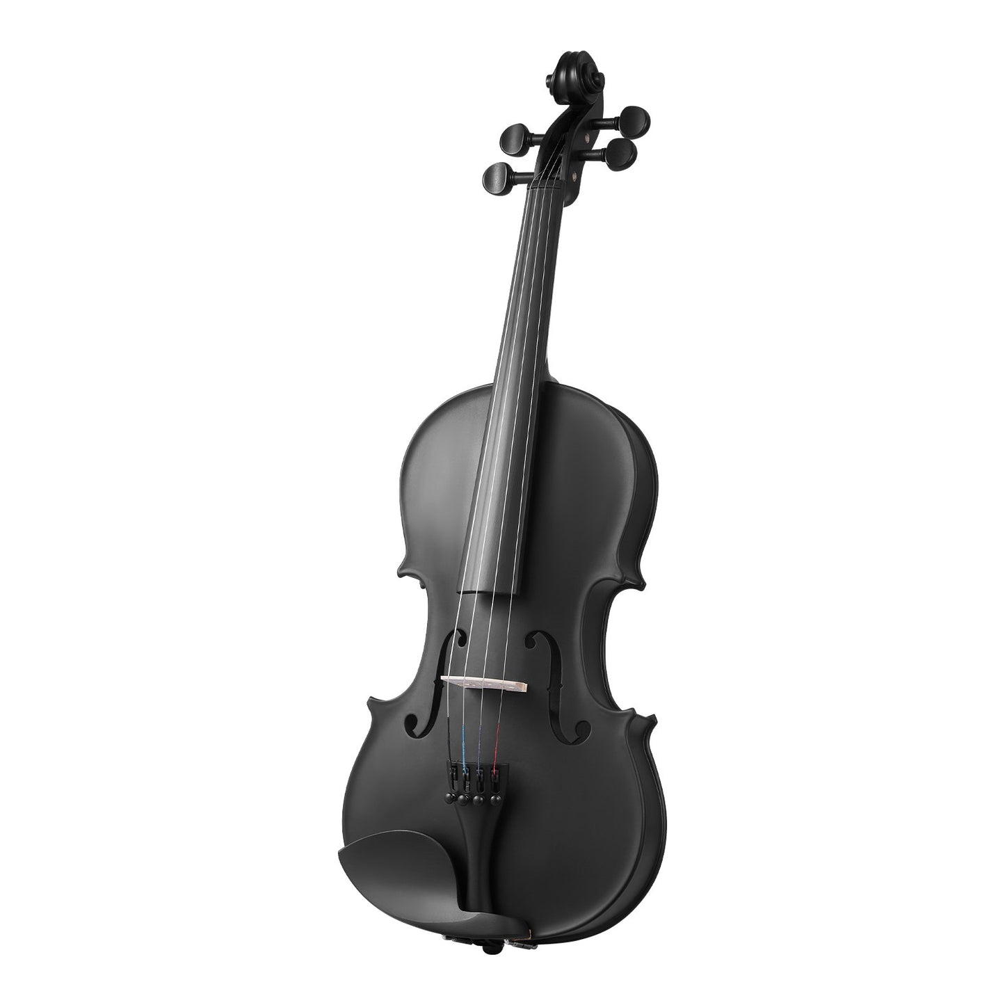 Violine 355 mm Größe 4/4 Geigenset aus Massivholz für Anfänger mit Koffer und Kolophonium schwarz