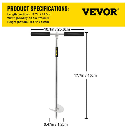 Sand Anchor, 18\" Length Auger to The Beach and Sandbar, 316 Stainless Steel Screw Anchor with Removable Handle, Bungee Line & Carry Bag, for Jet Ski PWC Pontoon Kayak
