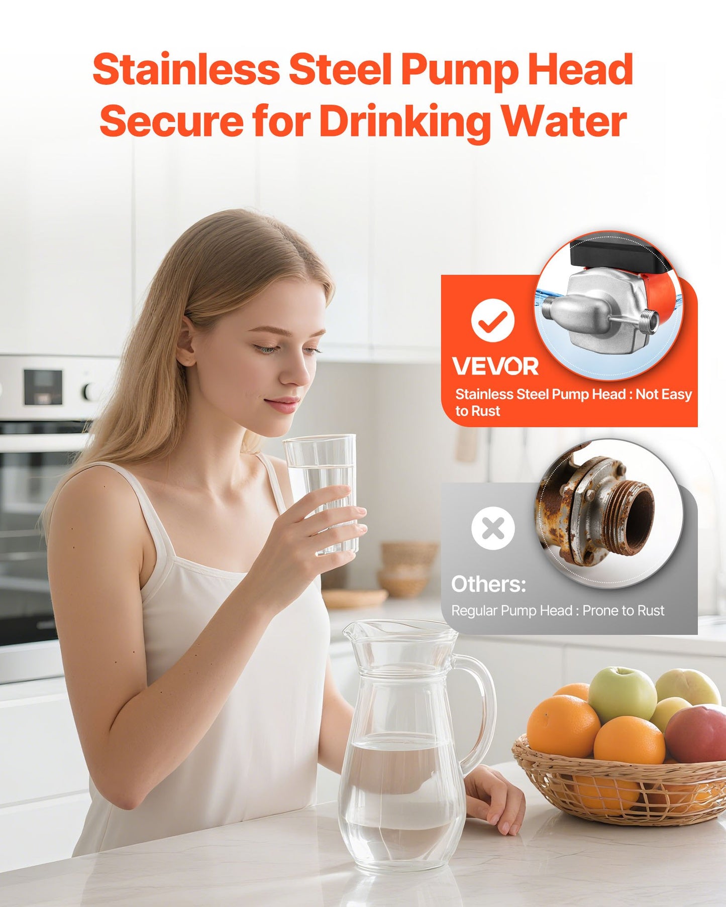 Warmwasserzirkulationspumpe mit Zeitschaltuhr, 38 l/min Sofort-Zirkulationspumpen-Set, Zirkulationssystem, 100 W, Wechselstrom 220–240 V, G3/4-Zoll-auf-G1/2-Zoll-Anschluss, für Boiler und Solarwarmwasserbereiter