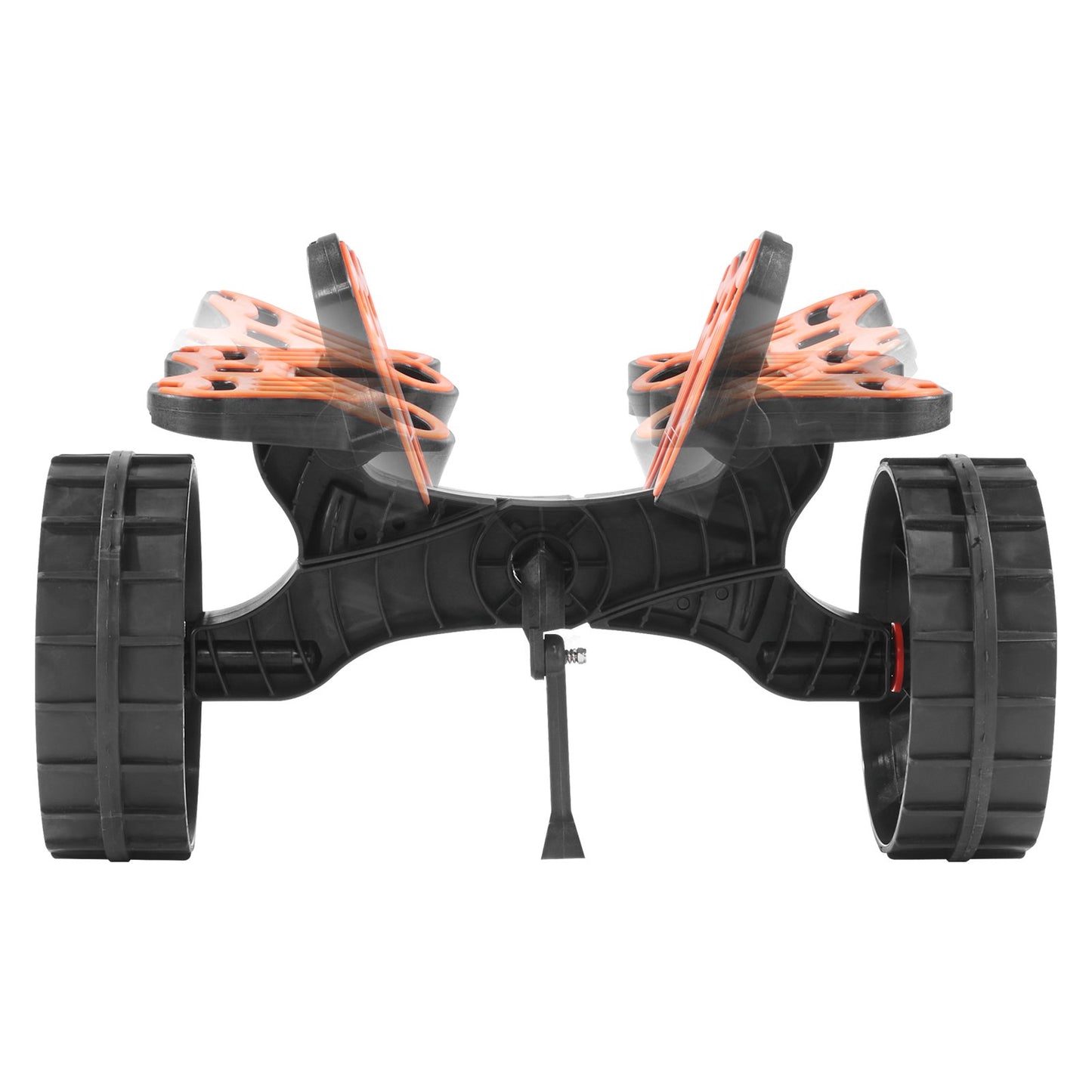 Kayak Cart, 136.1 kg Load Capacity, Foldable Kayak Trolley with 25.4 cm Solid Rubber Tires & 1 Ratchet Strap, Paddle Board Trolley for Carrying Kayaks, Canoes, Paddleboards, Float Mats,Jon Boats