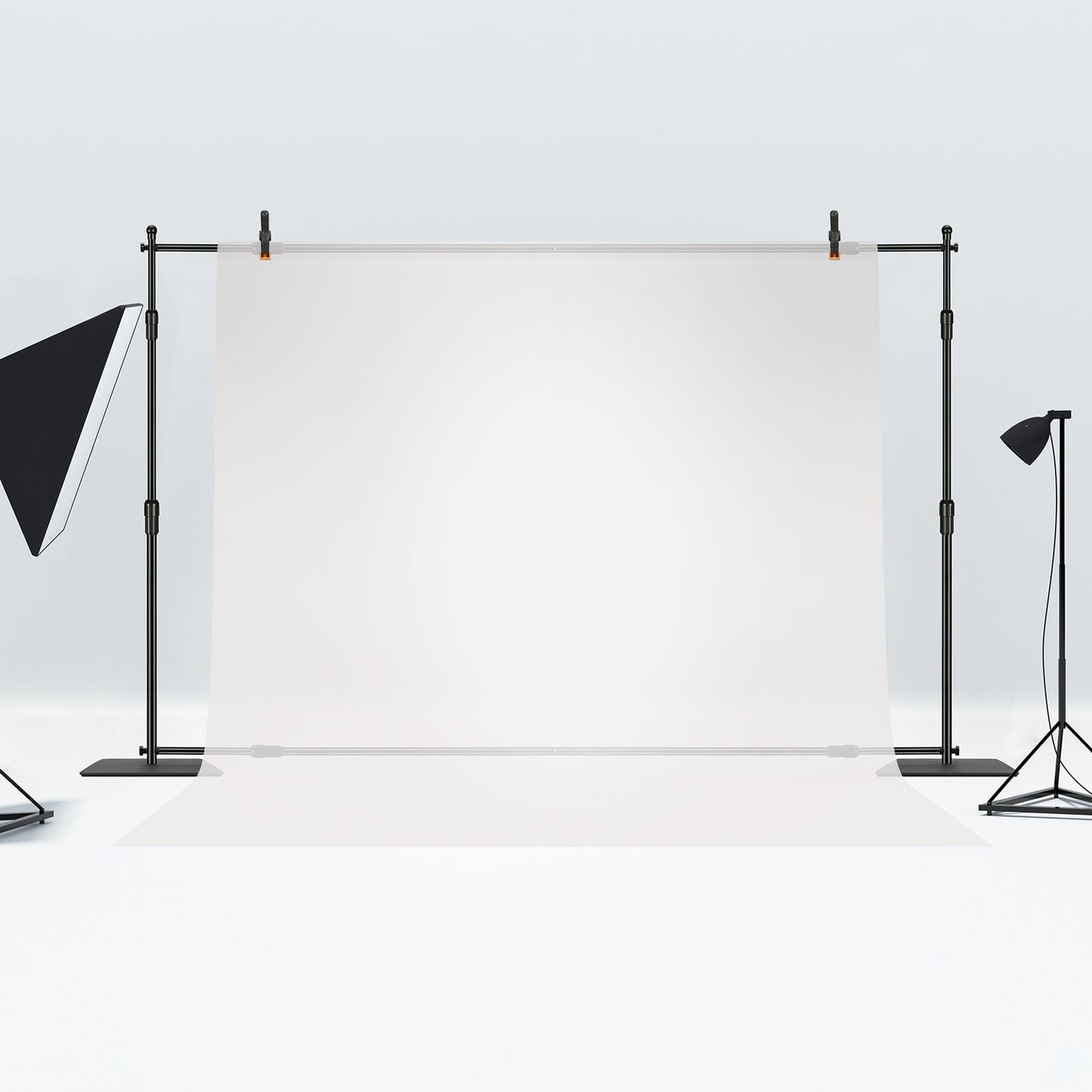 304.8 x 304.8 cm Pipe and Drape Kit, Heavy Duty Backdrop Stand with Carbon Steel Base, Adjustable Backdrop Support with 6 Clamps and A Carry Bag for Wedding, Party, Event, Photography, and Exhibition